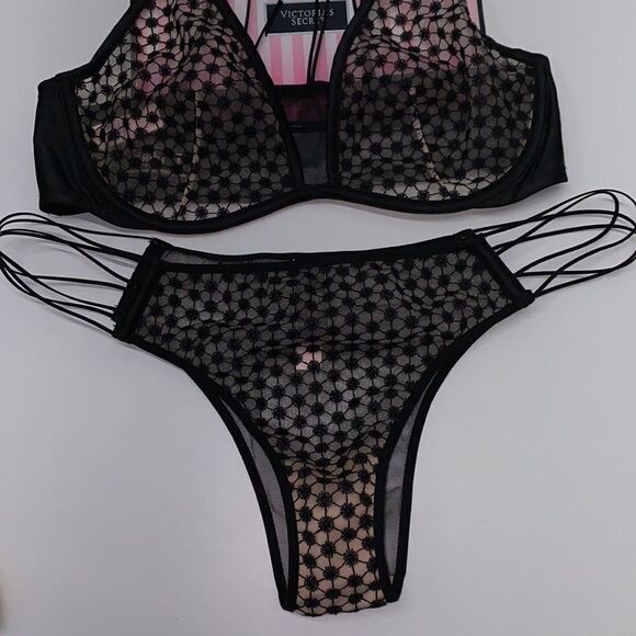 NEW VICTORIA SECRET BRA 36C PANTY Large Set - Picture 3 of 7